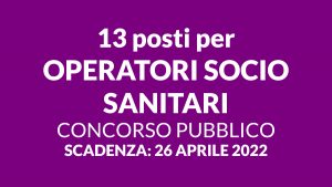 Concorsi Oss Per Operatori Socio Sanitari