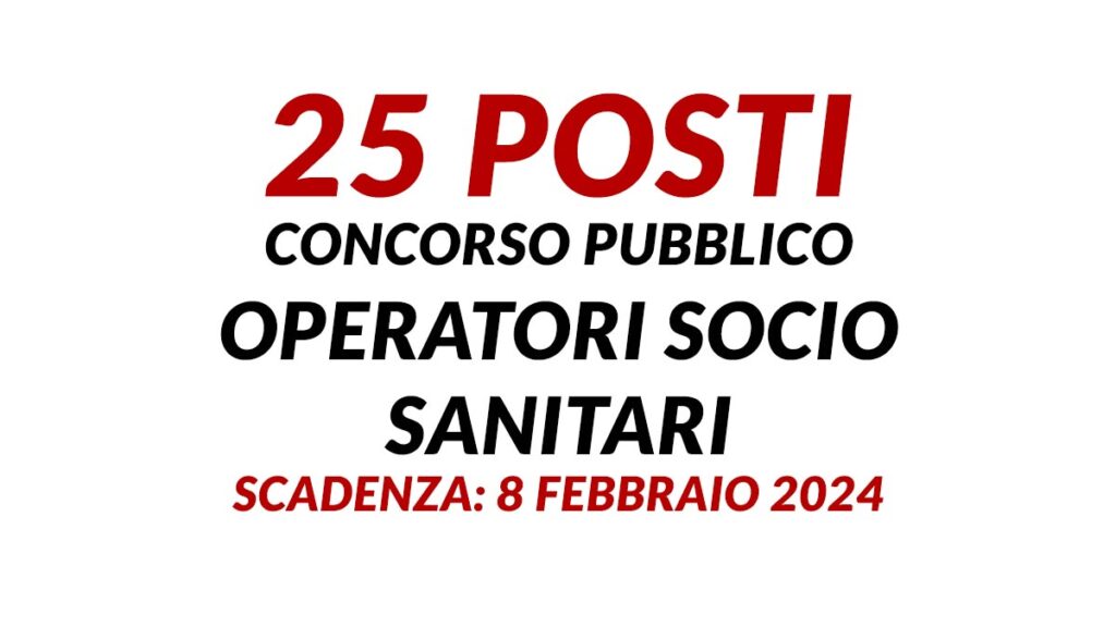 Posti Per Oss Concorso Pubblico Concorsioss It