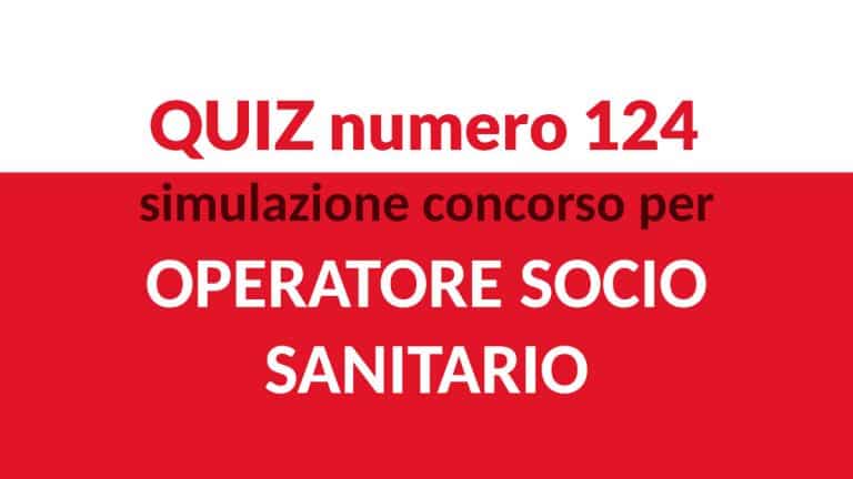 QUIZ E TEST PREPARAZIONE CONCORSI OSS 2022