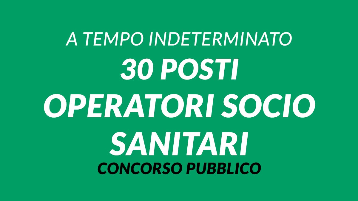 30 posti per OSS concorso pubblico BENEVENTO